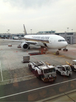 我們的飛機(jī)終于降落在新加坡機(jī)場(chǎng),行李不用自己拿 - 巴厘島游記攻略【攜程攻略】